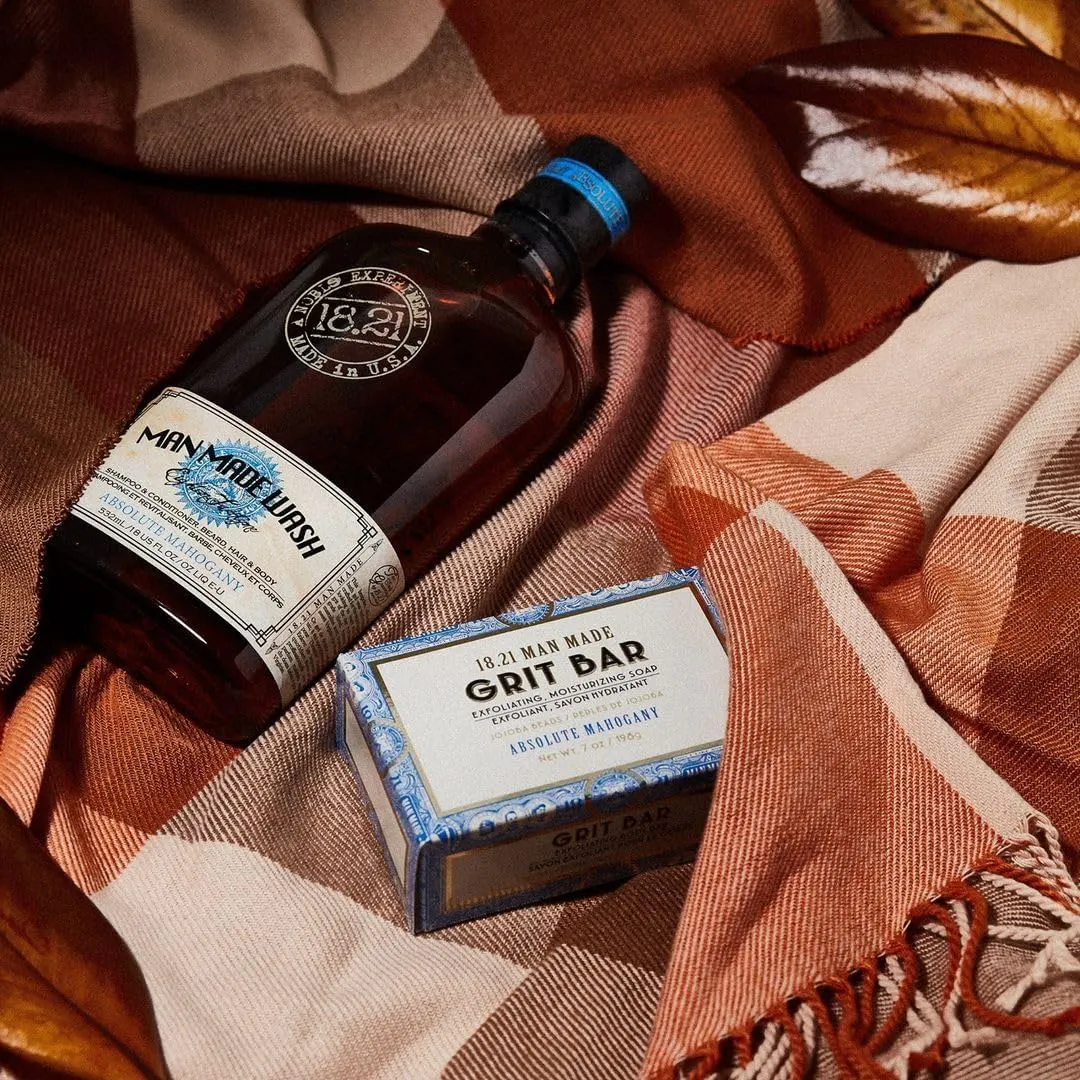 18.21 Faux Book Gift Set Vol.2 - Man Made Wash 18oz & Bar Soap 7oz - Absolute Mahogany, view 6