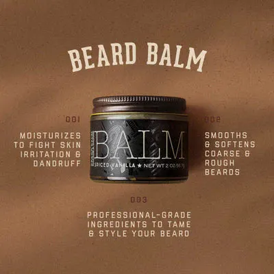 18.21 Man Made Beard Balm Spiced Vanilla 56g, view 4
