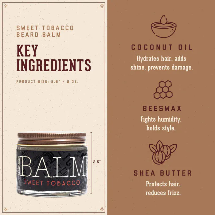 18.21 Man Made Beard Balm Sweet Tobacco 60g, view 4
