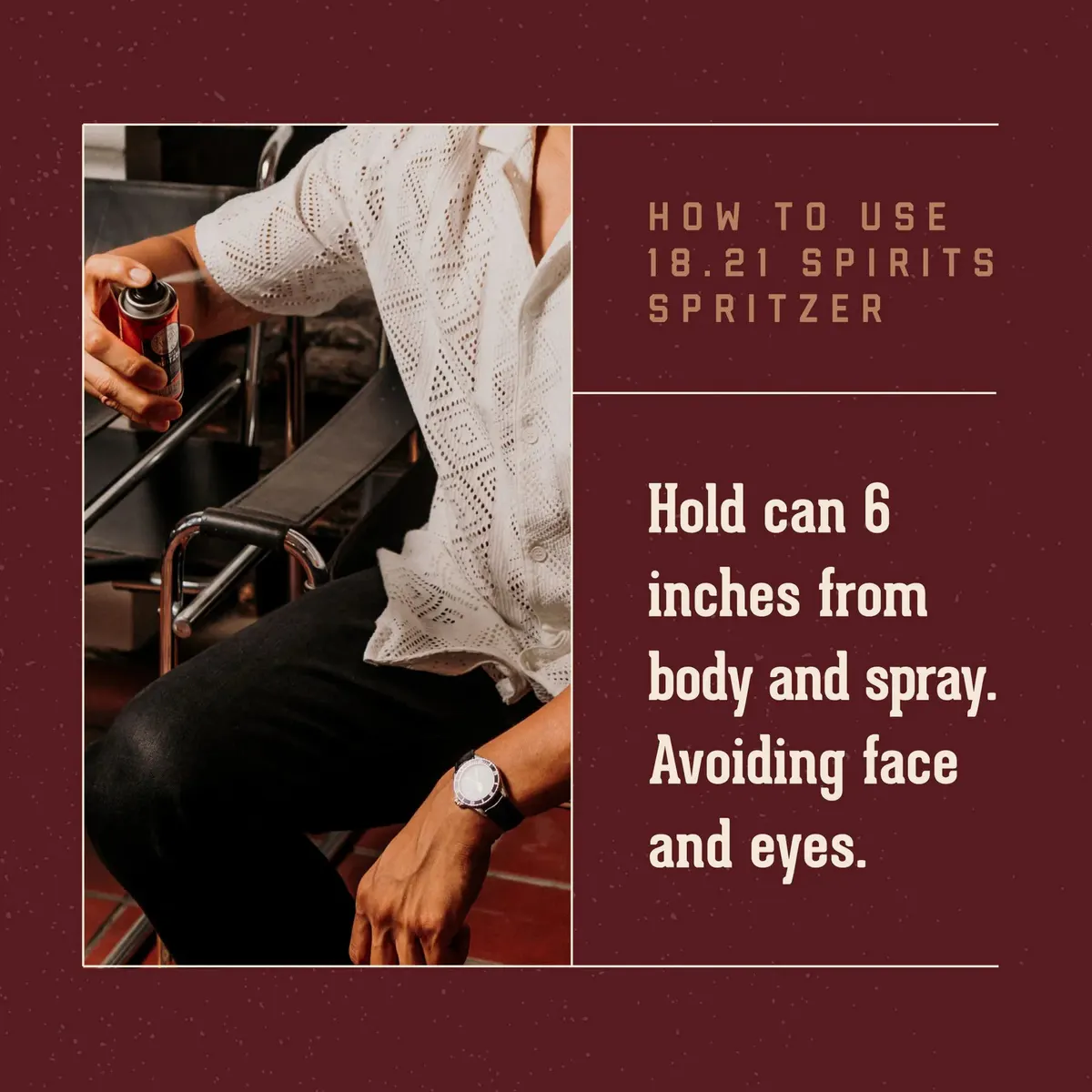 18.21 Spirits Spritzer Body Spray 100ml - Sweet Tobacco, view 2