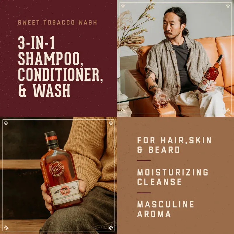 18.21 Sweet Tobacco Man Made Wash Travel 100ml, view 2