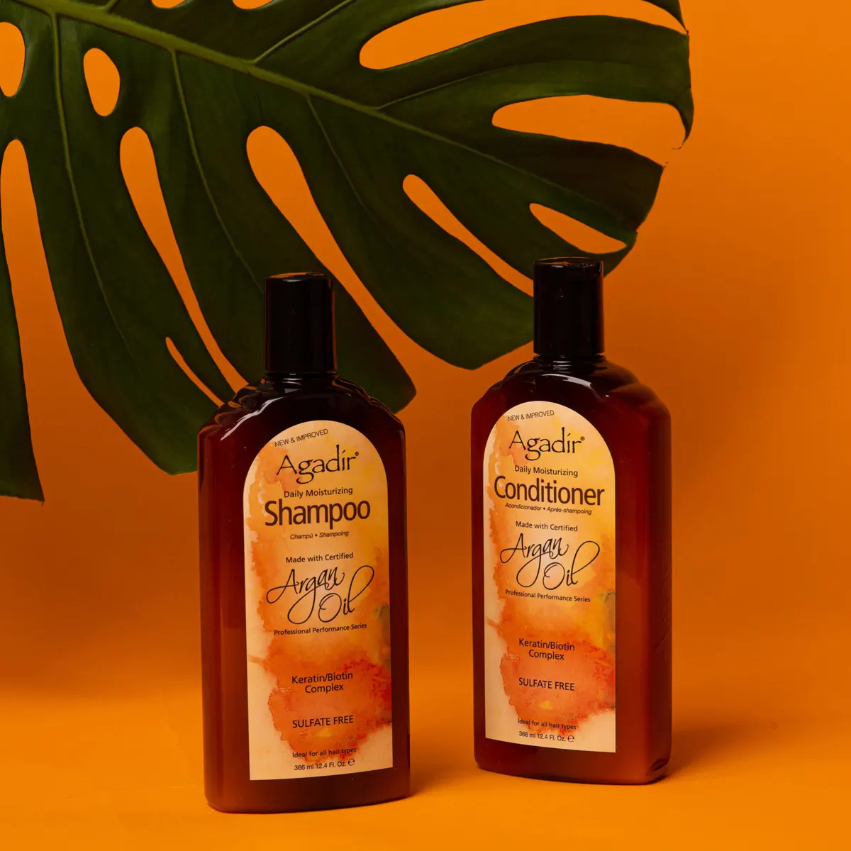 Agadir Argan Oil Daily Moisturizing Shampoo and Conditioner 366ml Bundle, view 3