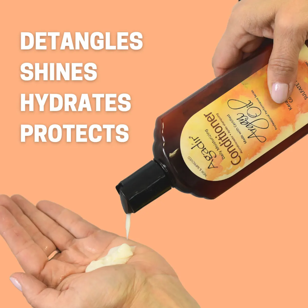Agadir Argan Oil Daily Moisturizing Shampoo and Conditioner 366ml Bundle, view 4