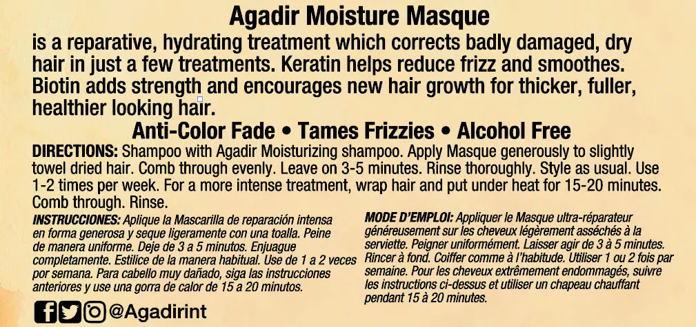 Agadir Argan Oil Moisture Masque 236ml, view 5