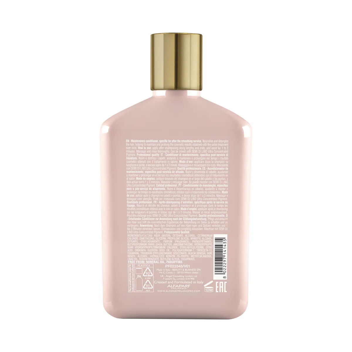 Alfaparf Milano Professional Keratin Therapy Lisse Design Maintenance Conditioner 250ml, view 6