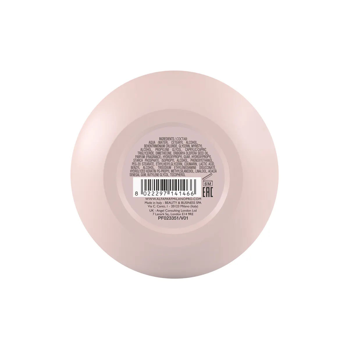 Alfaparf Milano Professional Keratin Therapy Lisse Design Rehydrating Mask 200ml, view 3