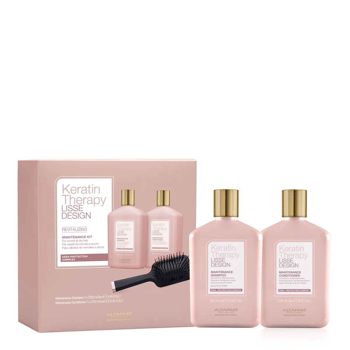 Alfaparf Milano Professional Keratin Therapy Lisse Design Revitalizing 250ml Duo Pack