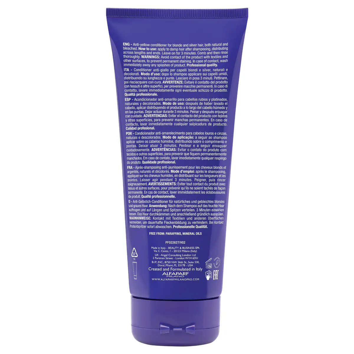 Alfaparf Milano Semi di Lino Blonde Anti-Yellow Conditioner 200ml, view 5