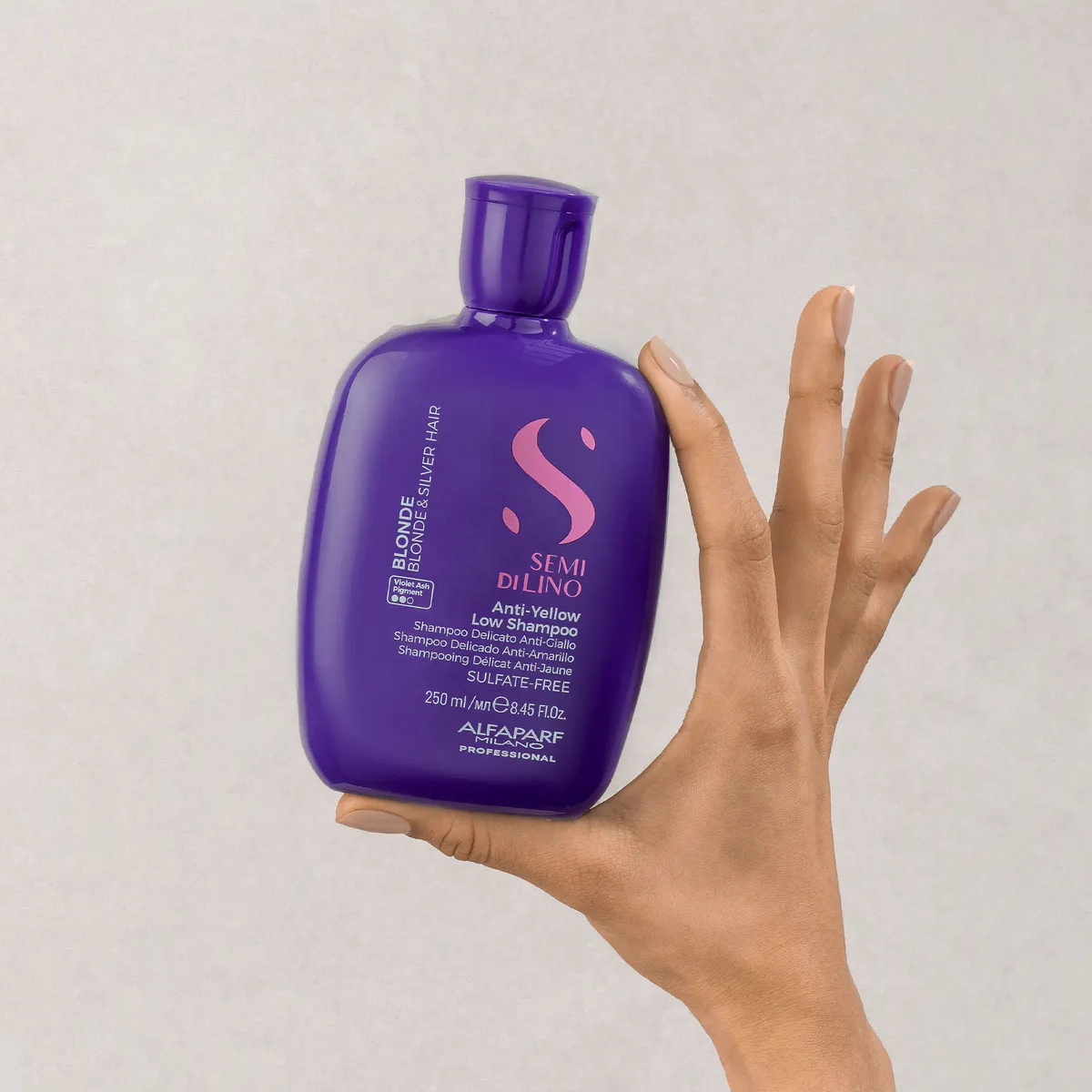Alfaparf Milano Semi di Lino Blonde Anti-Yellow Shampoo 250ml, view 4