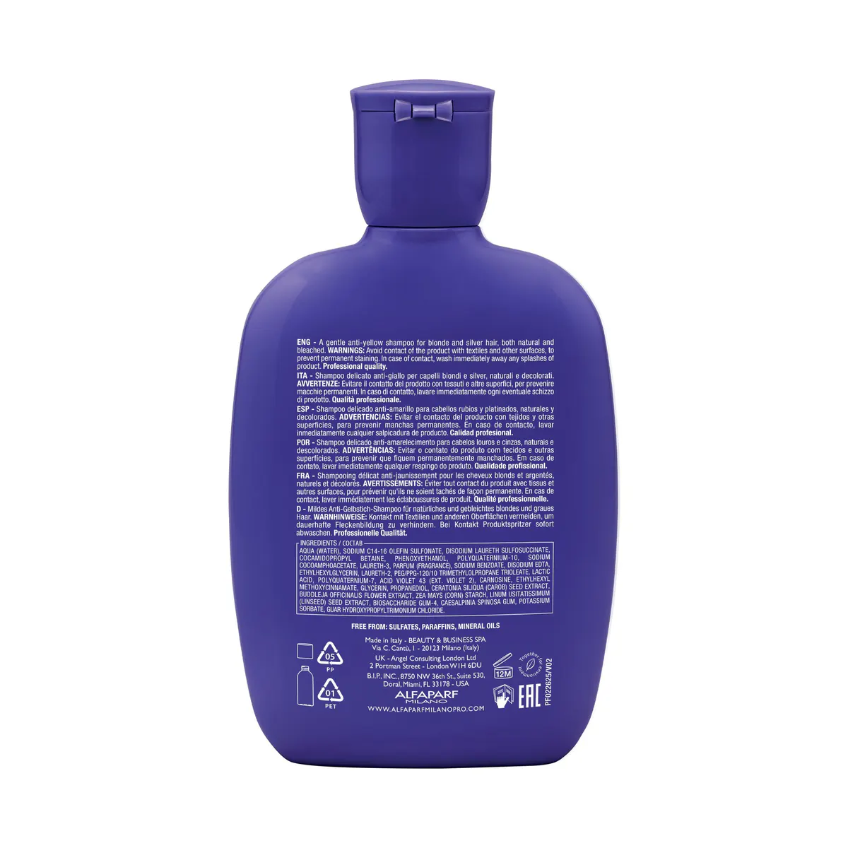 Alfaparf Milano Semi di Lino Blonde Anti-Yellow Shampoo 250ml, view 6