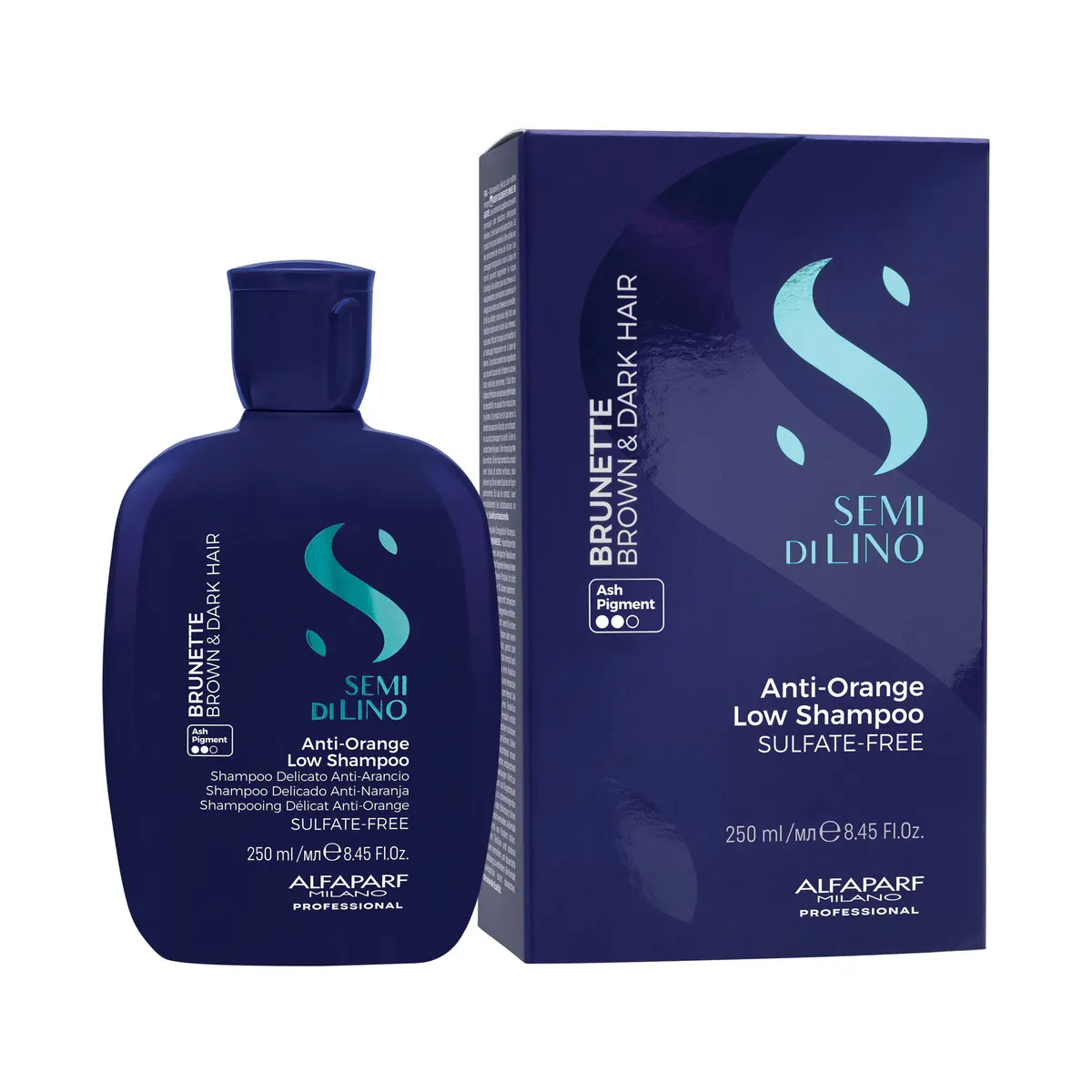 Alfaparf Milano Semi di Lino Brunette Anti Orange Low Shampoo 250ml, view 4