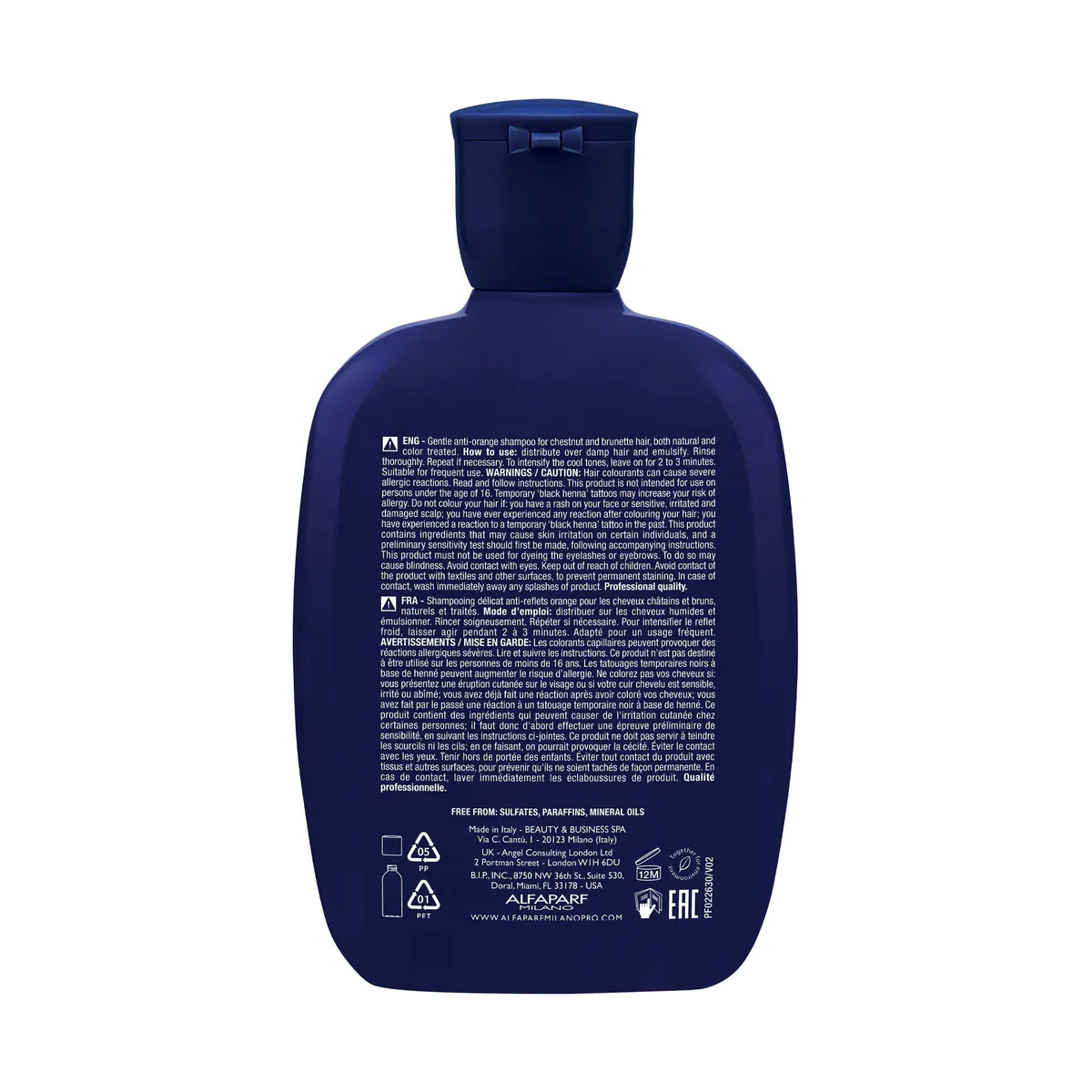 Alfaparf Milano Semi di Lino Brunette Anti Orange Low Shampoo 250ml, view 6