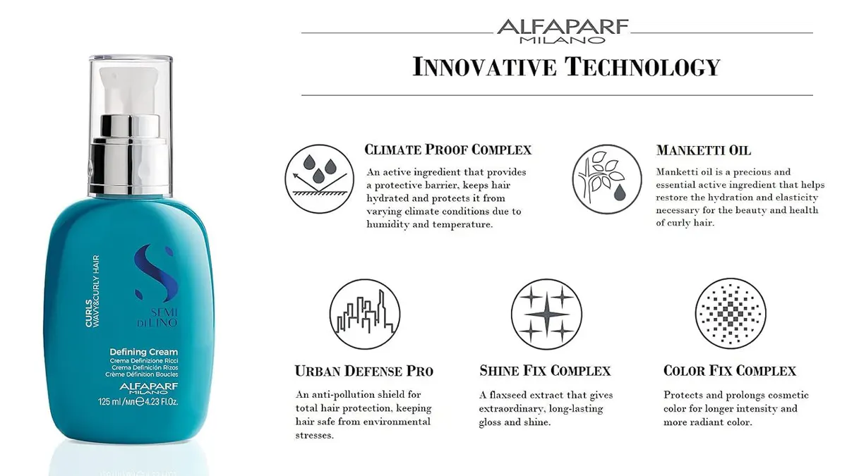Alfaparf Milano Semi Di Lino Curls Defining Cream 125ml, view 4