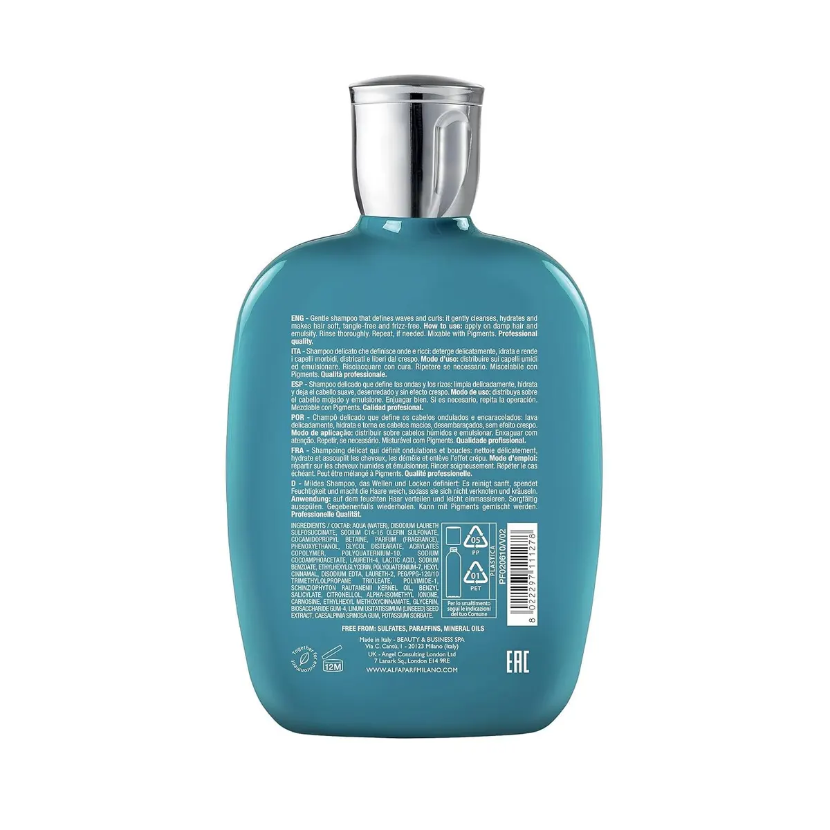 Alfaparf Milano Semi Di Lino Curls Enhancing Low Shampoo 250ml, view 8