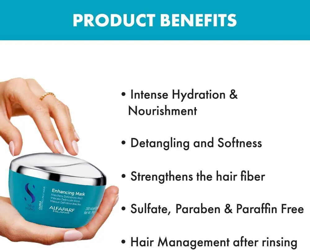 Alfaparf Milano Semi Di Lino Curls Enhancing Mask 200ml, view 4