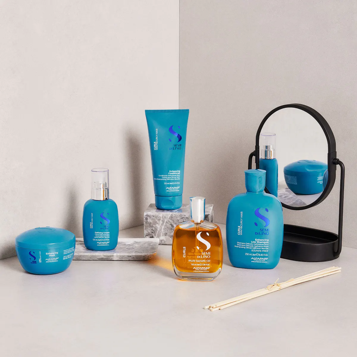 Alfaparf Milano Semi Di Lino Curls Enhancing Mask 200ml, view 12