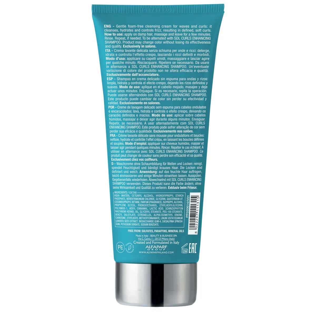 Alfaparf Milano Semi Di Lino Curls Hydrating Co-Wash 200ml, view 6
