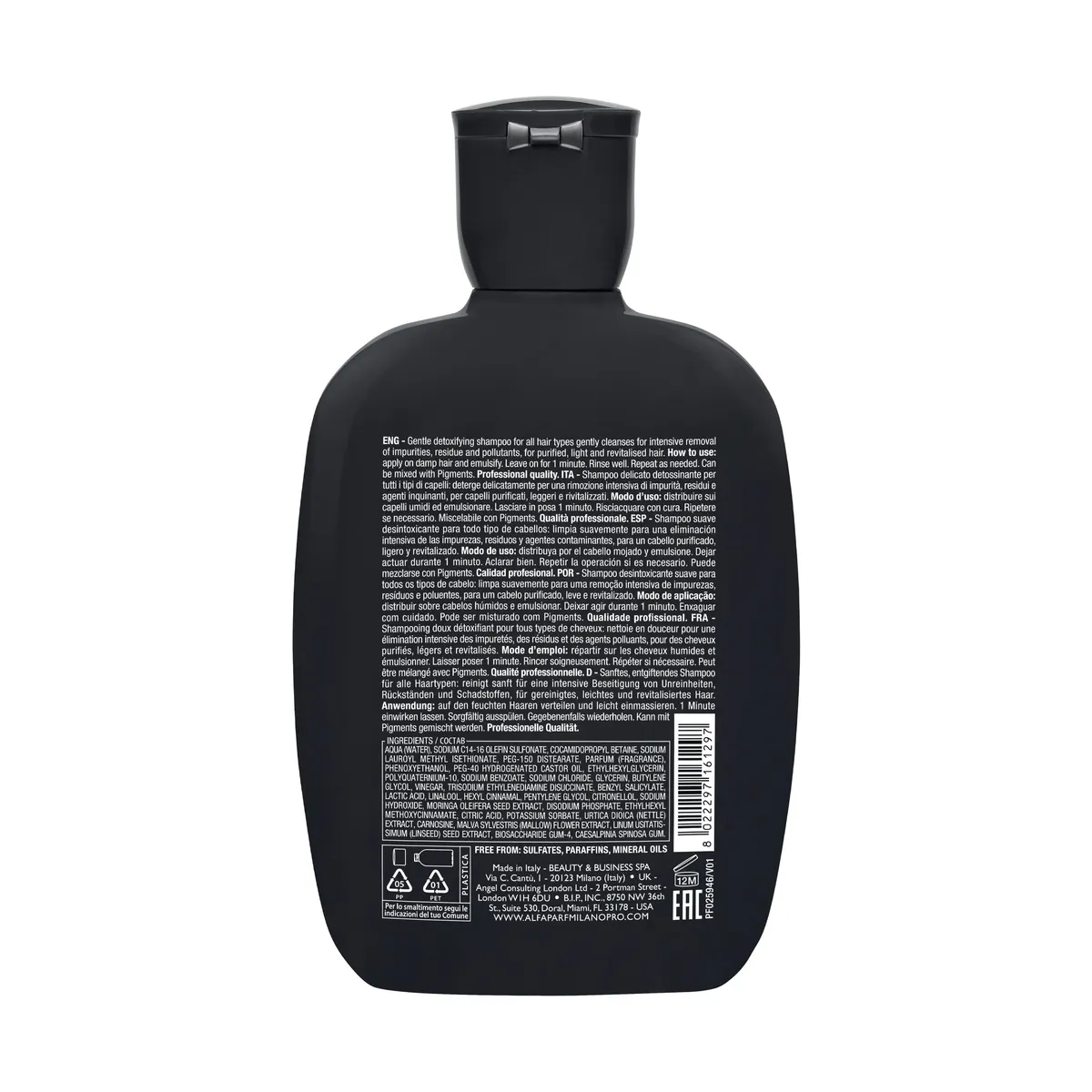 Alfaparf Milano Semi di Lino Sublime Detoxifying Low Shampoo 250ml, view 6