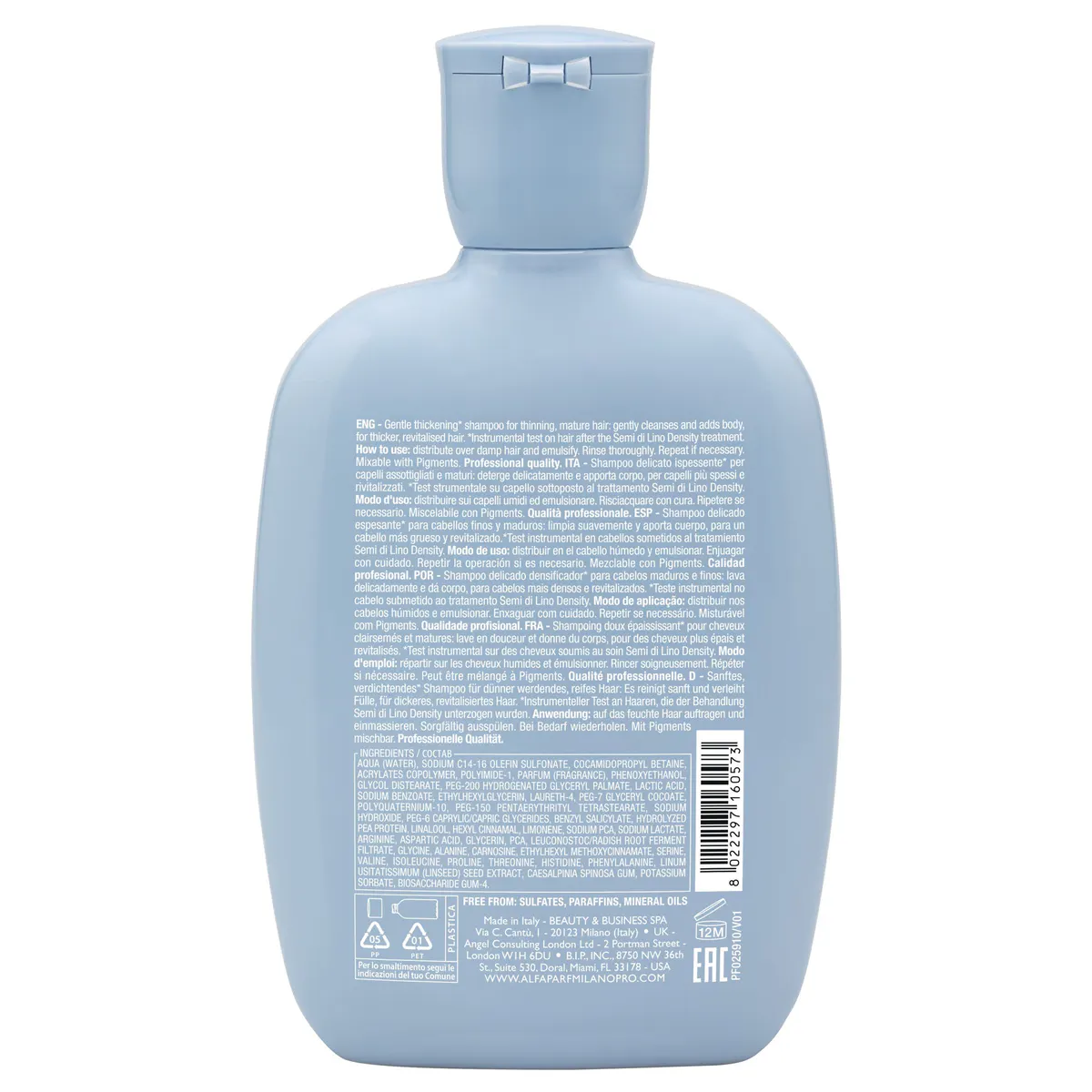 Alfaparf Milano Semi di Lino Density Thickening Shampoo 250ml, view 6