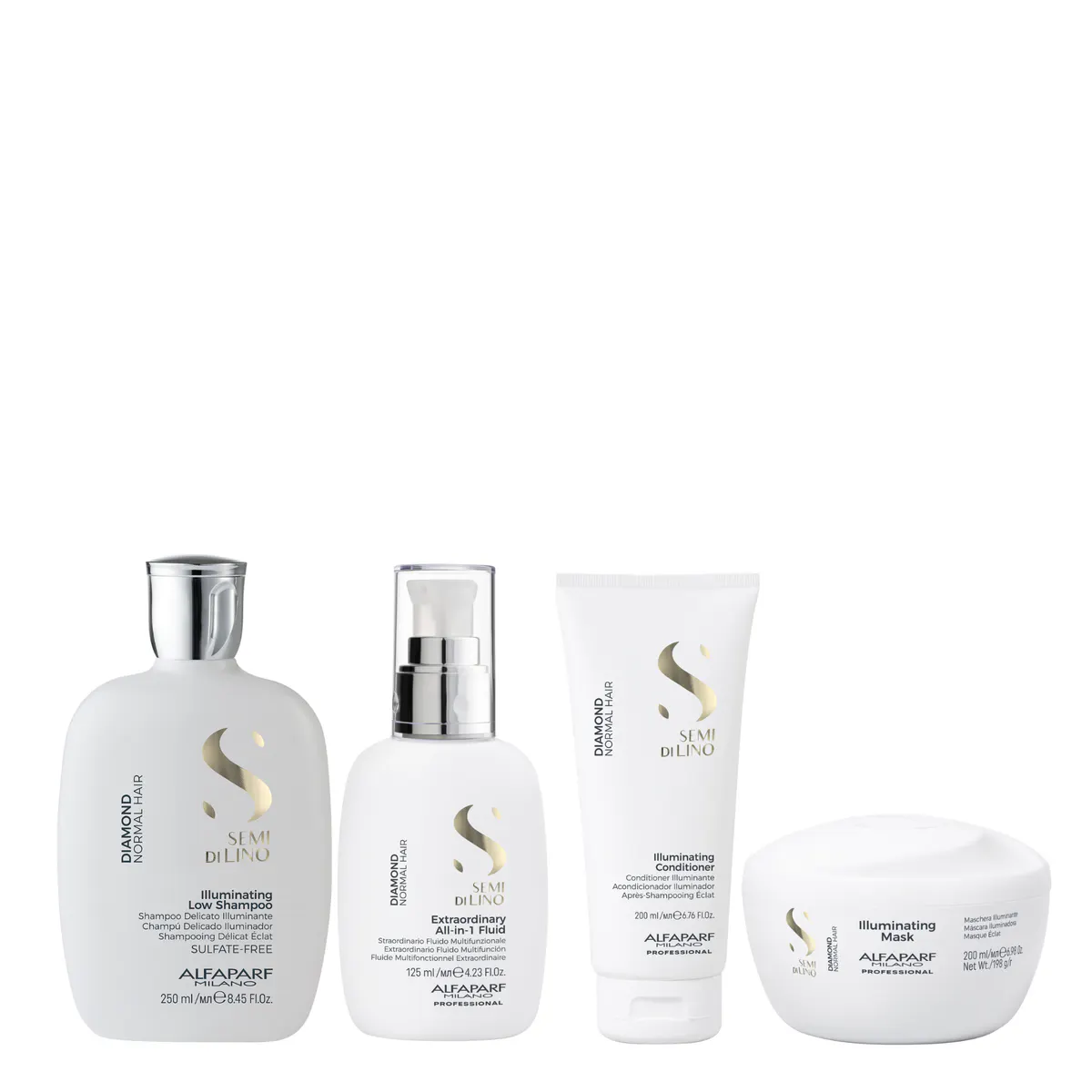 Alfaparf Milano Semi Di Lino Diamond Complete Quad Bundle