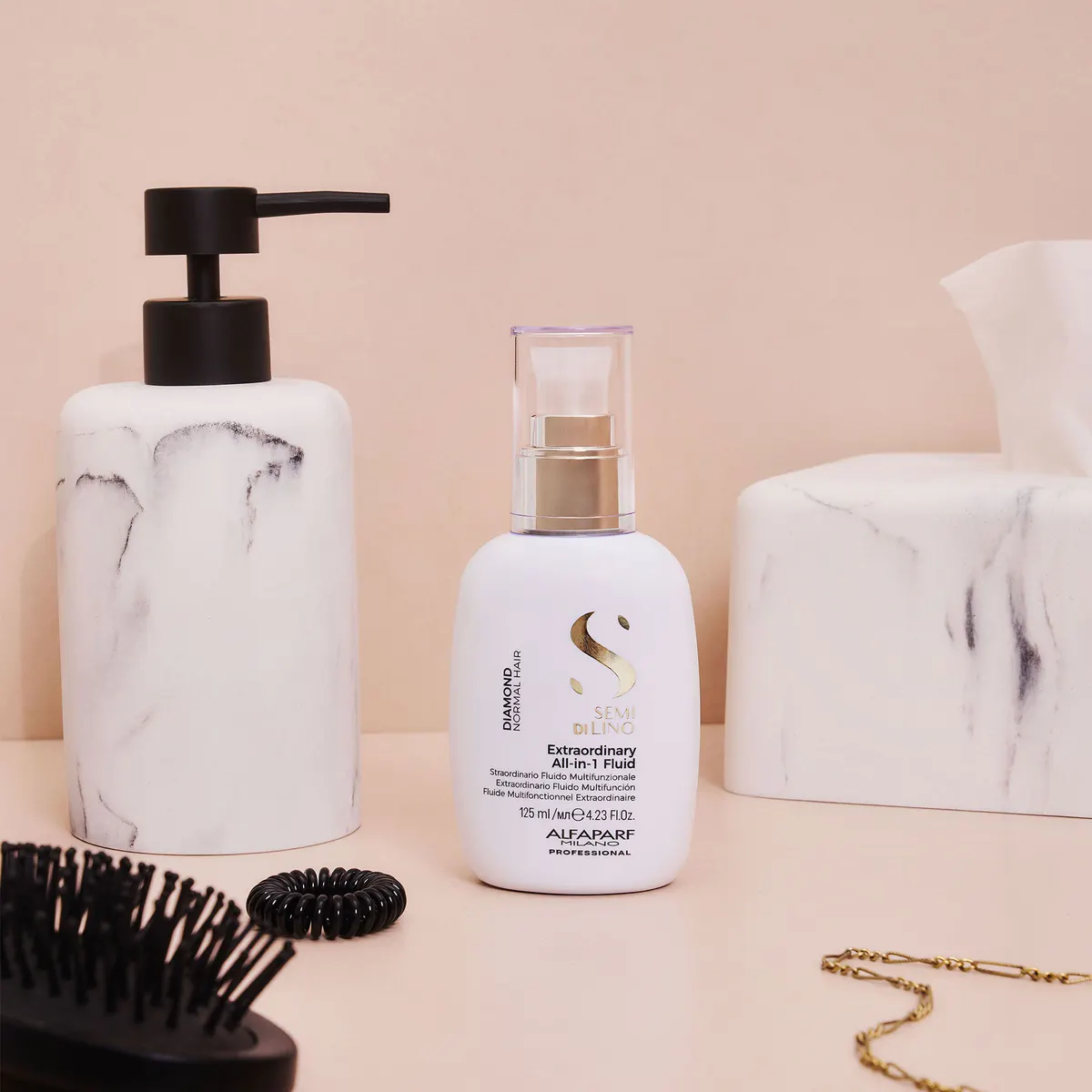 Alfaparf Milano Semi Di Lino Diamond Extraordinary All in 1 Fluid 125ml, view 5