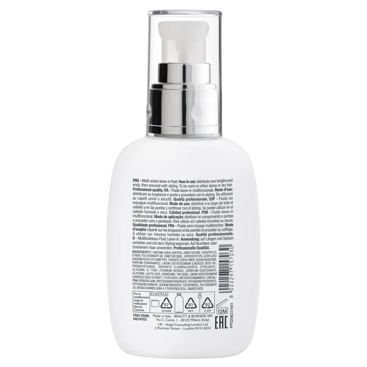 Alfaparf Milano Semi Di Lino Diamond Extraordinary All in 1 Fluid 125ml, view 6