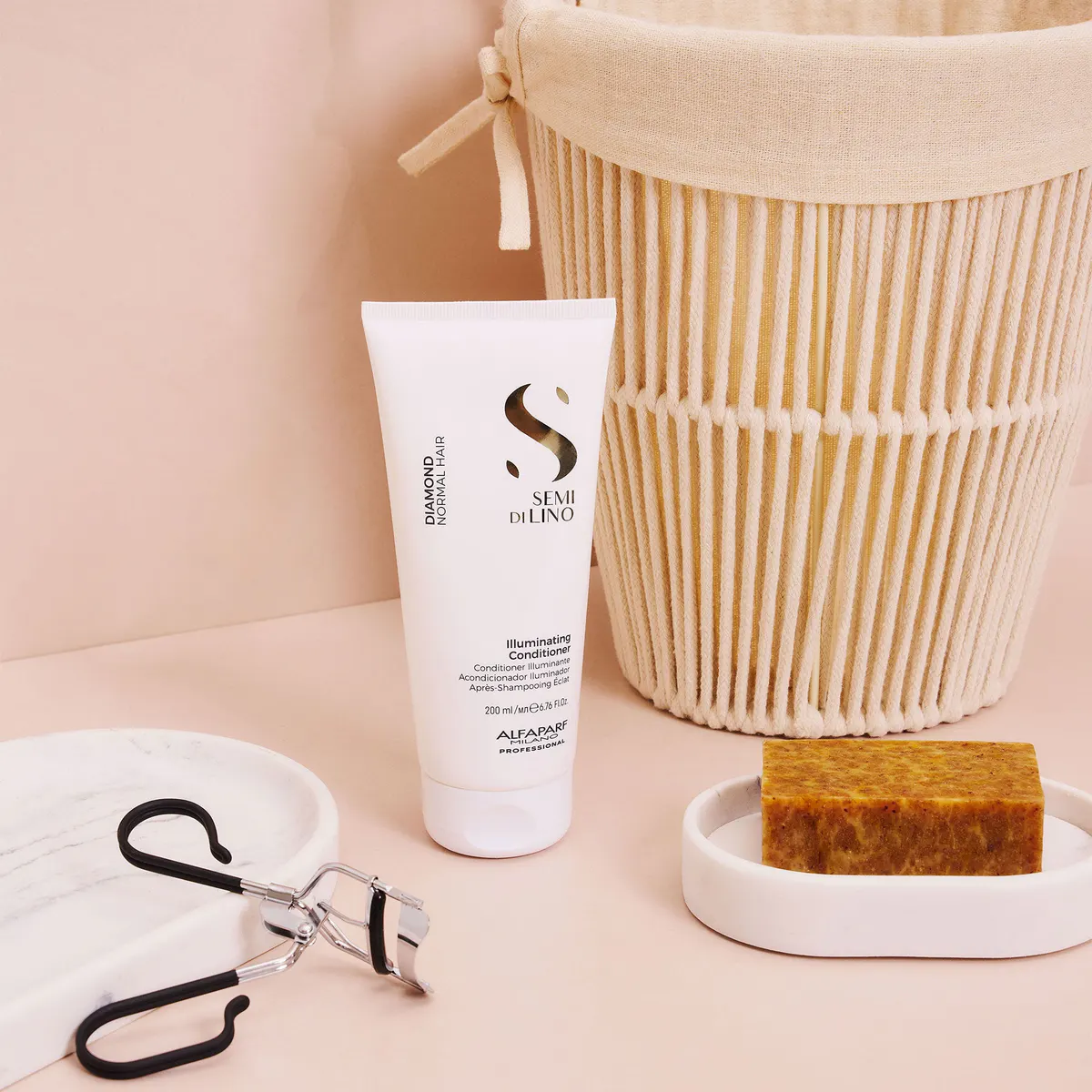 Alfaparf Milano Semi Di Lino Diamond Illuminating Conditioner 200ml, view 6
