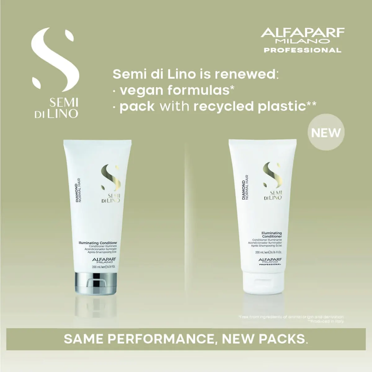 Alfaparf Milano Semi di Lino Diamond Illuminating Conditioner 50ml, view 3