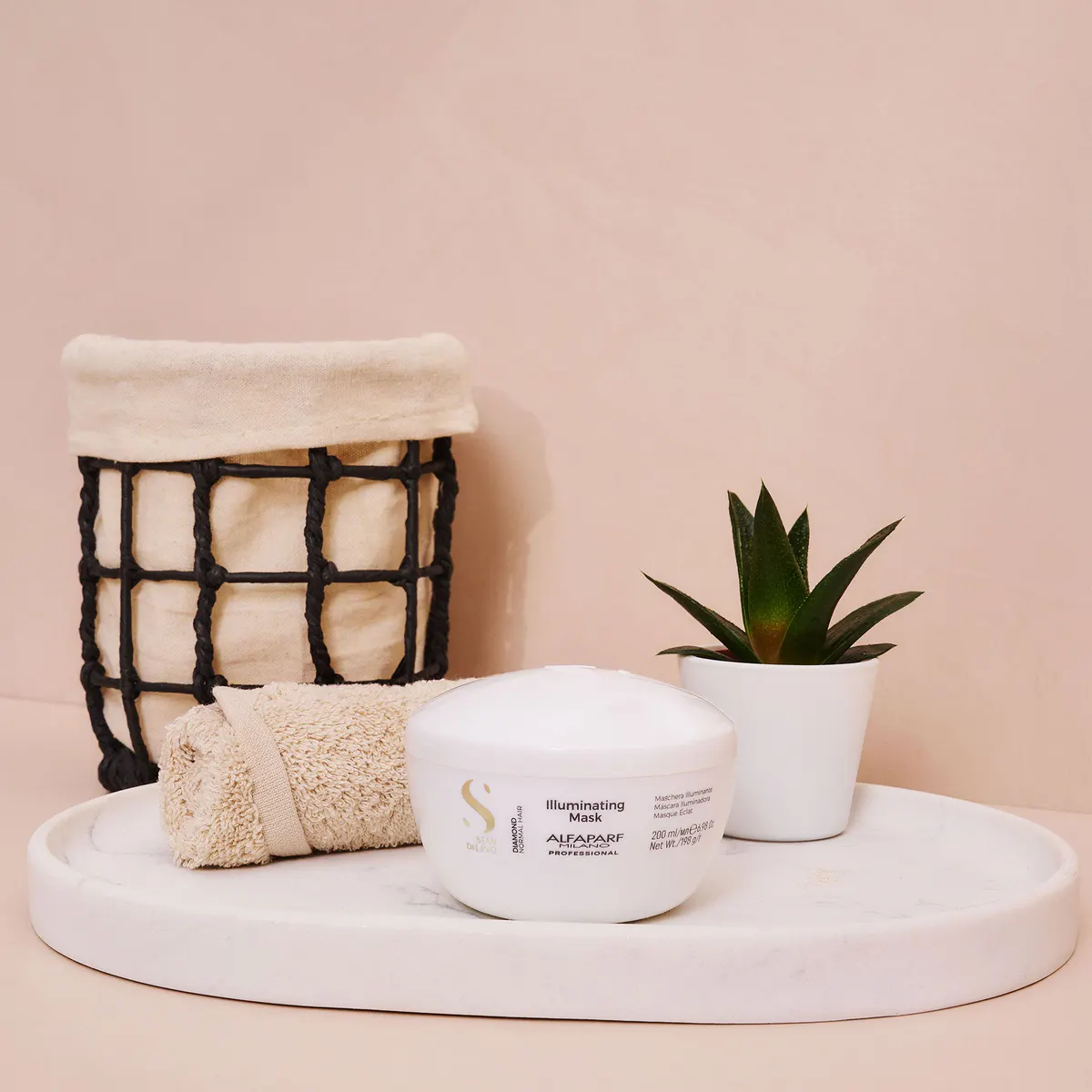 Alfaparf Milano Semi Di Lino Diamond Illuminating Mask 200ml, view 4
