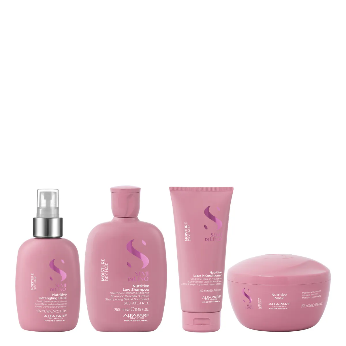 Alfaparf Milano Semi Di Lino Moisture Complete Quad Bundle