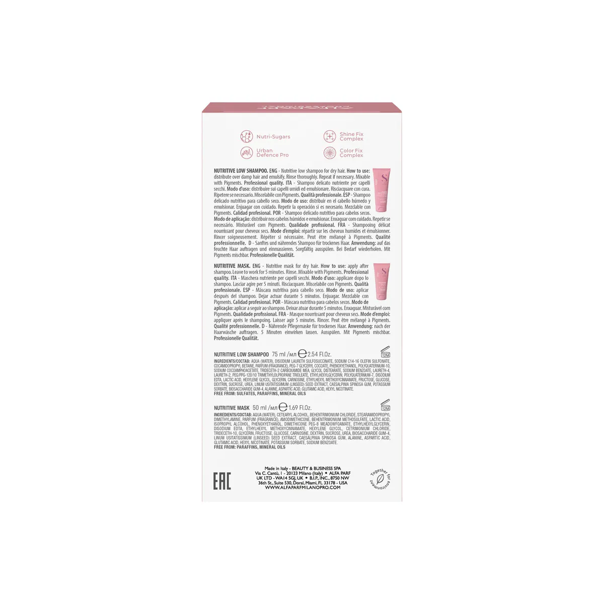 Alfaparf Milano Semi Di Lino Moisture Mini Size Kit, view 4