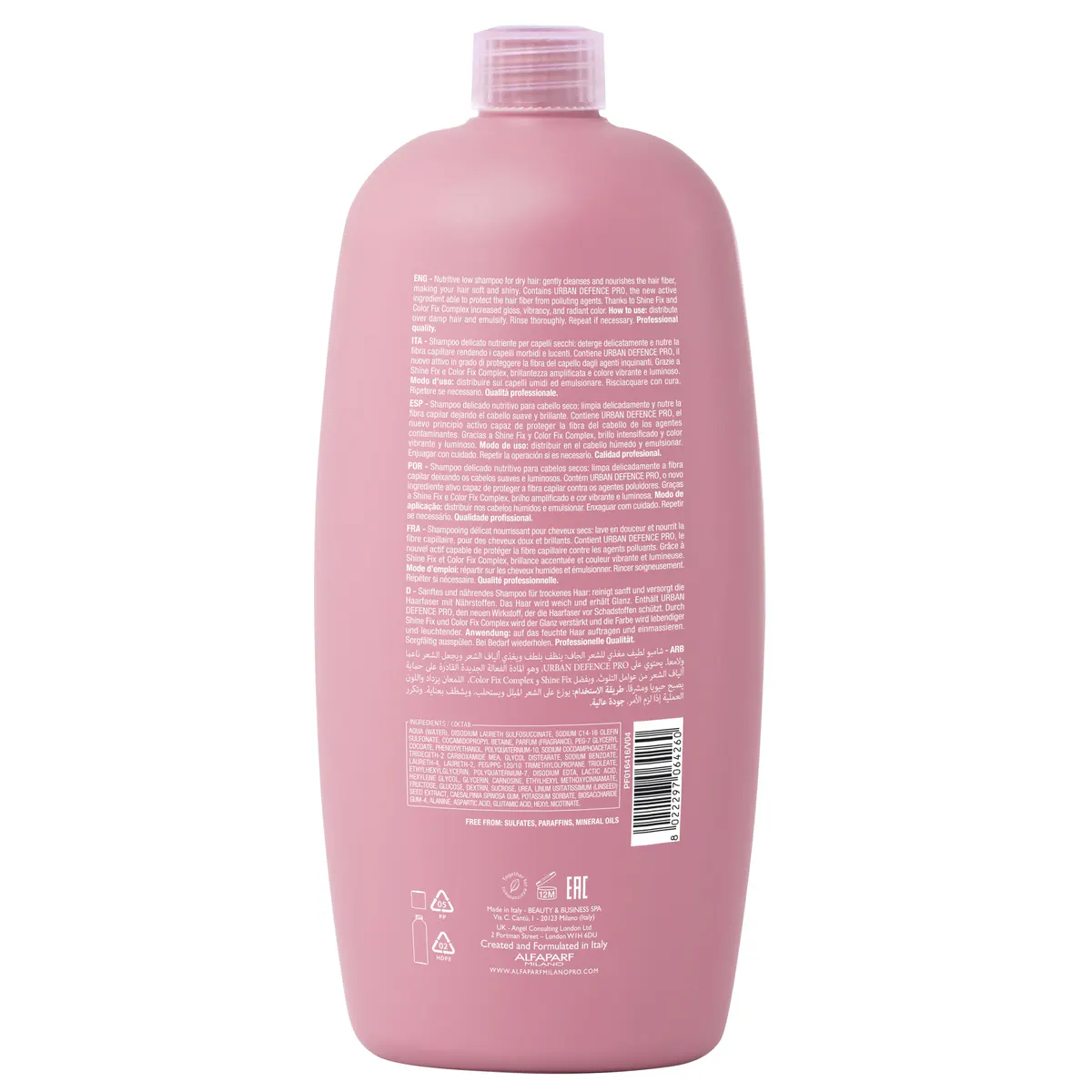Alfaparf Milano Semi Di Lino Moisture Nutritive Low Shampoo 1000ml, view 9