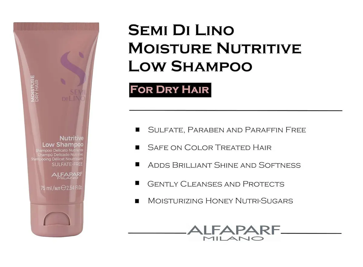 Alfaparf Milano Semi di Lino Moisture Nutritive Shampoo 75ml, view 4
