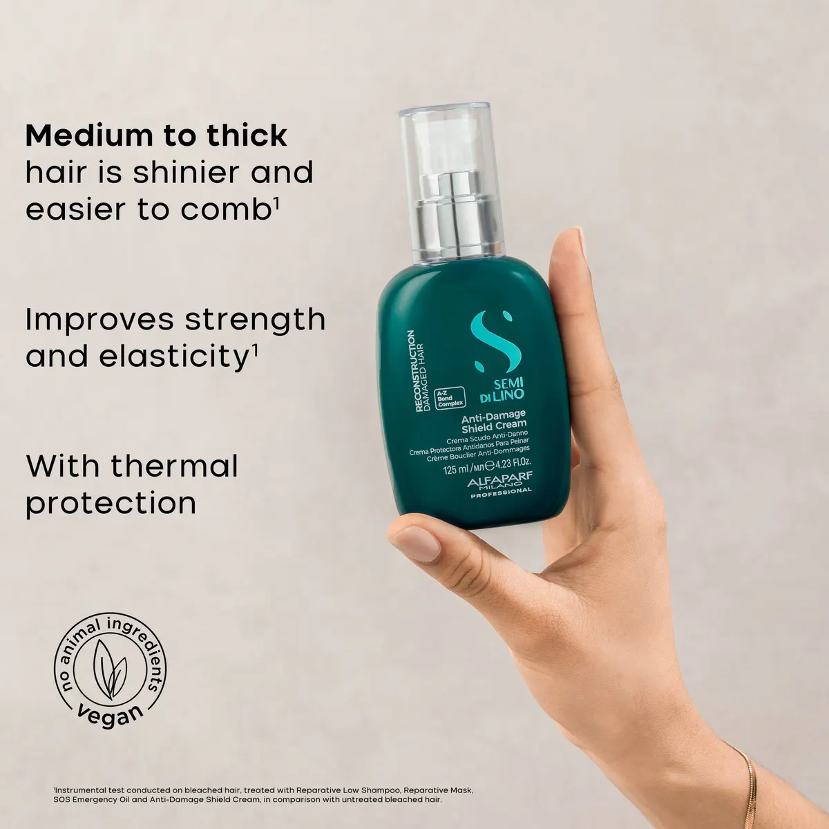 Alfaparf Milano Semi Di Lino Reconstruction Anti-Damage Sheild Cream 125ml, view 4