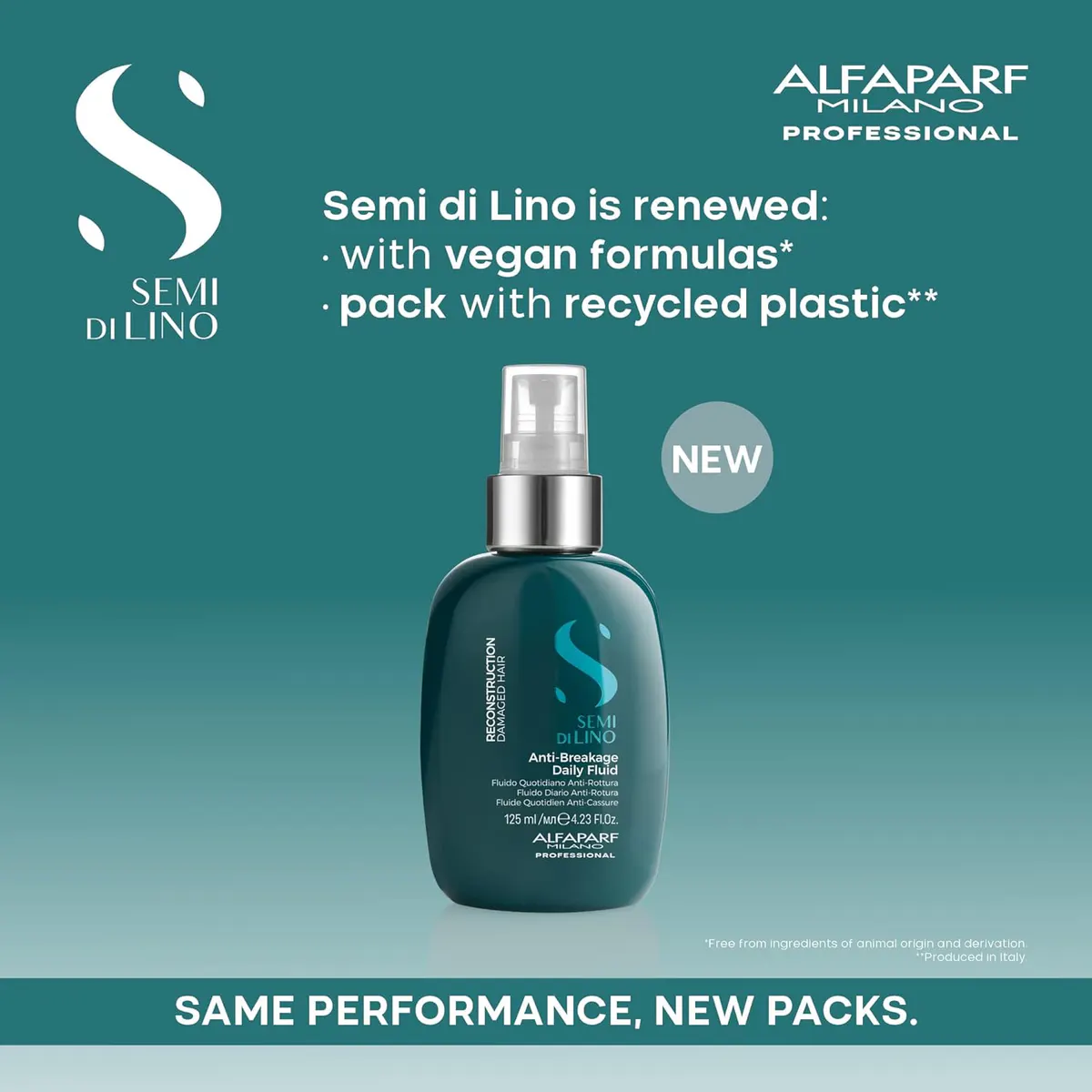 Alfaparf Milano Semi Di Lino Reconstruction Daily Anti Breakage Fluid 125ml, view 4