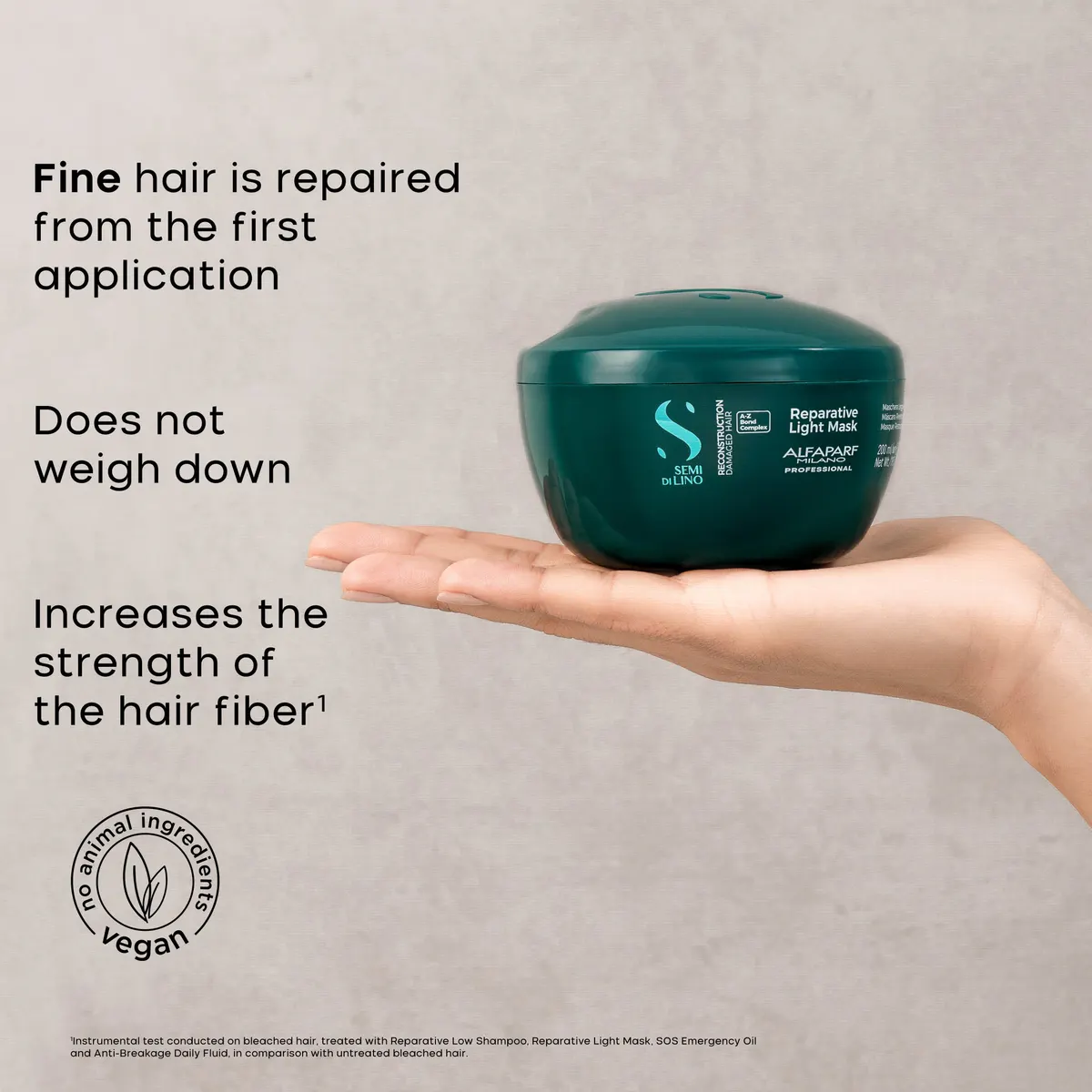 Alfaparf Milano Semi Di Lino Reconstruction Reparative Light Mask 200ml, view 3