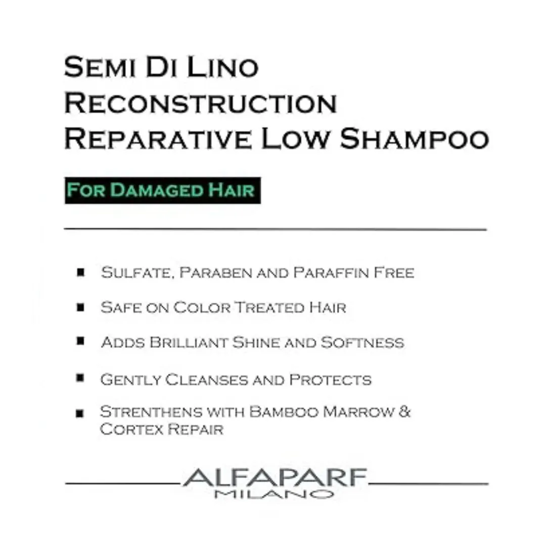 Alfaparf Milano Semi di Lino Reconstruction Reparative Shampoo 75ml, view 3