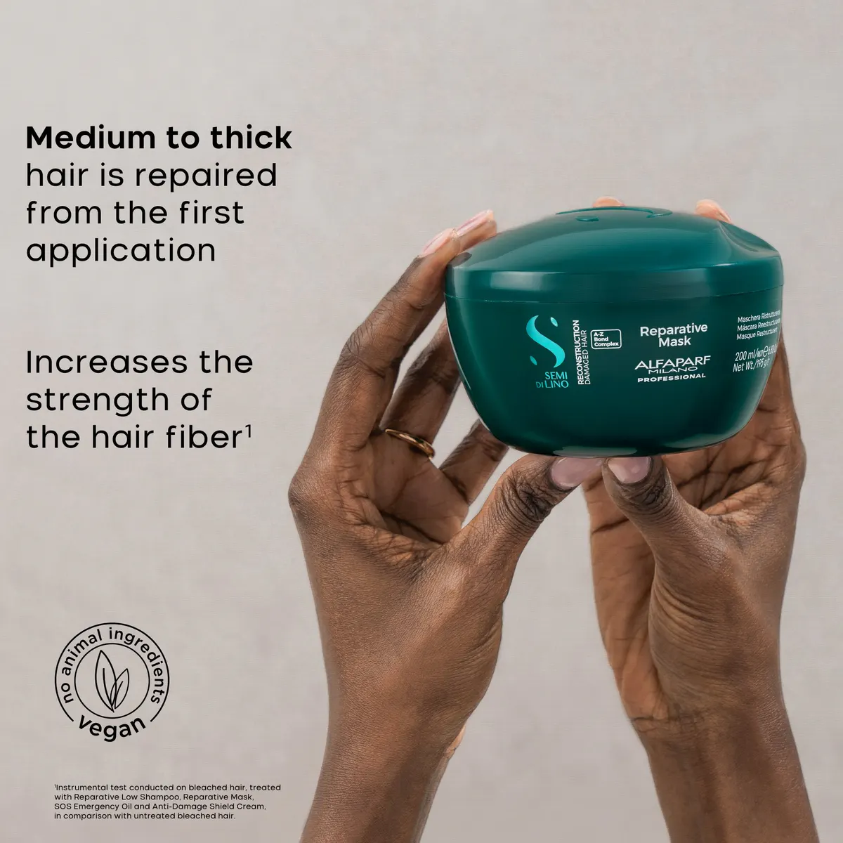 Alfaparf Milano Semi Di Lino Reconstruction Reparative Mask 200ml, view 4