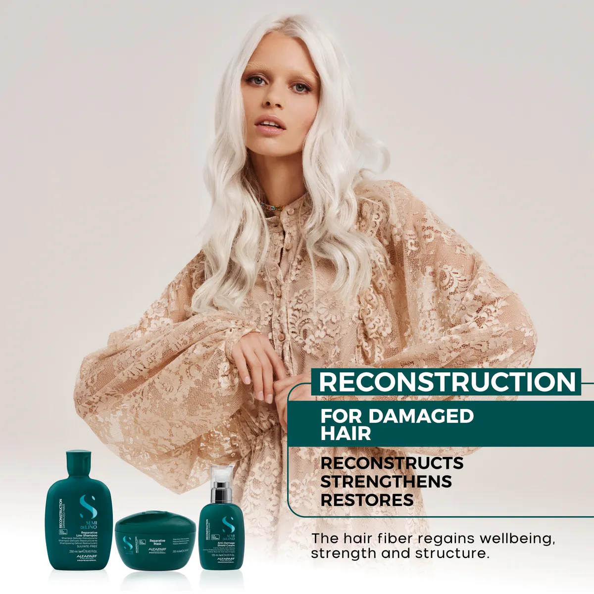 Alfaparf Milano Semi Di Lino Reconstruction Reparative Mask 200ml, view 8