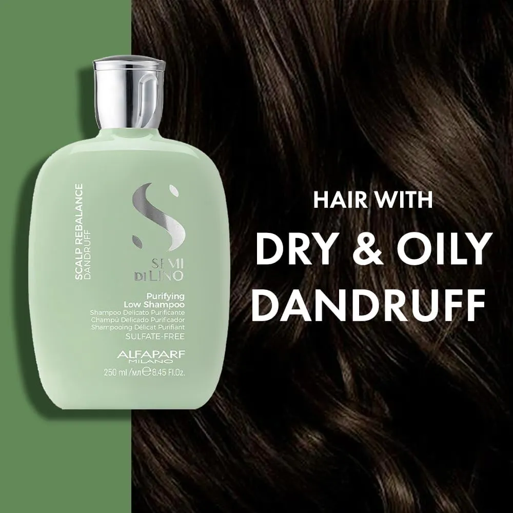 Alfaparf Milano Semi Di Lino Scalp Rebalance Purifying Low Shampoo 1000ml, view 8