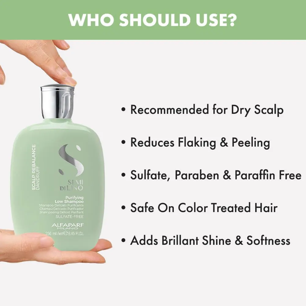 Alfaparf Milano Semi Di Lino Scalp Rebalance Purifying Low Shampoo 1000ml, view 12