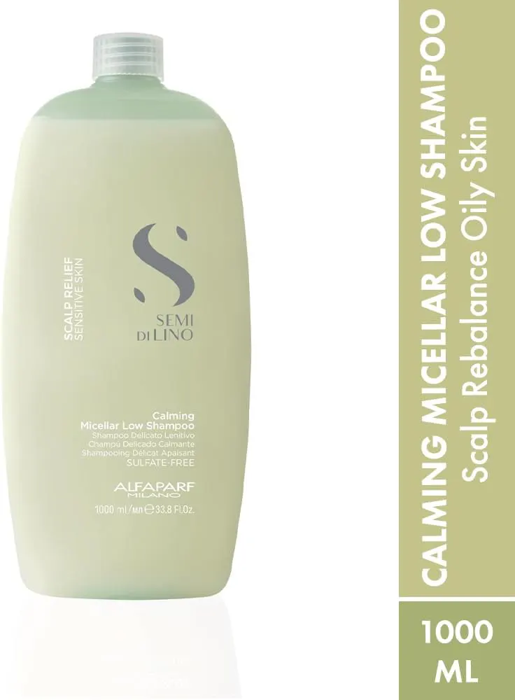 Alfaparf Milano Semi Di Lino Scalp Relief Calming Micellar Low Shampoo 1000ml, view 11