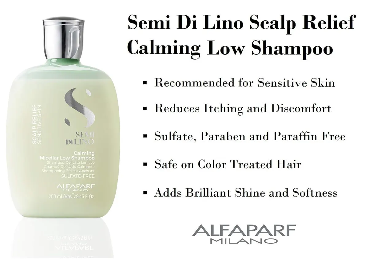 Alfaparf Milano Semi Di Lino Scalp Relief Calming Micellar Low Shampoo 250ml, view 4