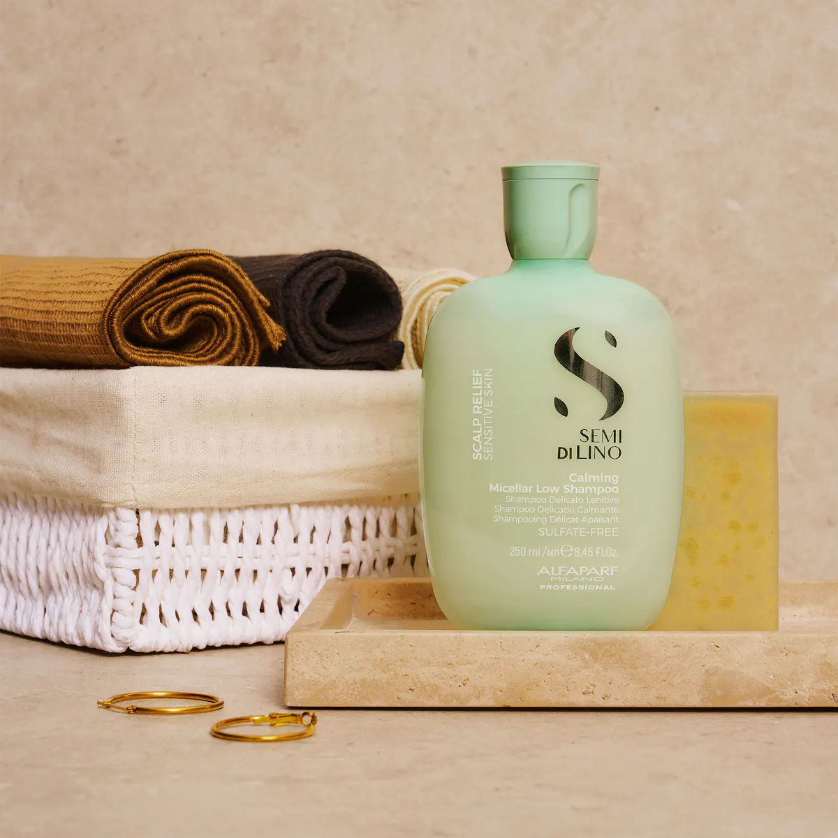 Alfaparf Milano Semi Di Lino Scalp Relief Calming Micellar Low Shampoo 250ml, view 5