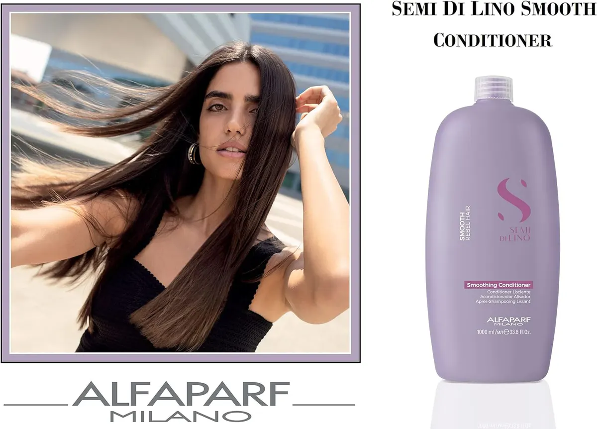 Alfaparf Milano Semi di Lino Smooth Smoothing Conditioner 1000ml, view 4