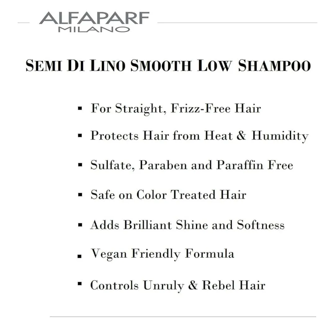 Alfaparf Milano Semi di Lino Smooth Smoothing Low Shampoo 1000ml, view 5