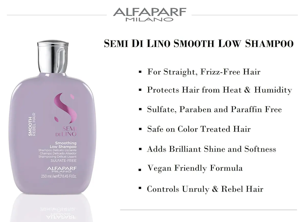 Alfaparf Milano Semi di Lino Smooth Smoothing Low Shampoo 250ml, view 6