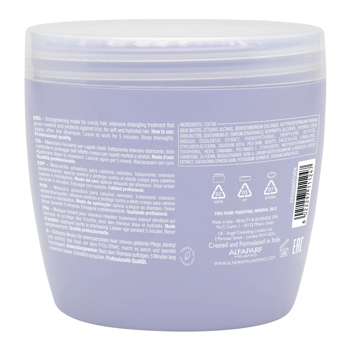 Alfaparf Milano Semi di Lino Smooth Smoothing Mask 500ml, view 9