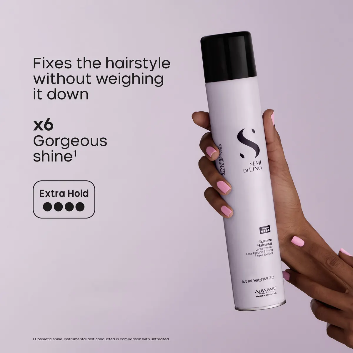 Alfaparf Milano Semi di Lino Style & Care Extreme Hairspray 500ml, view 4