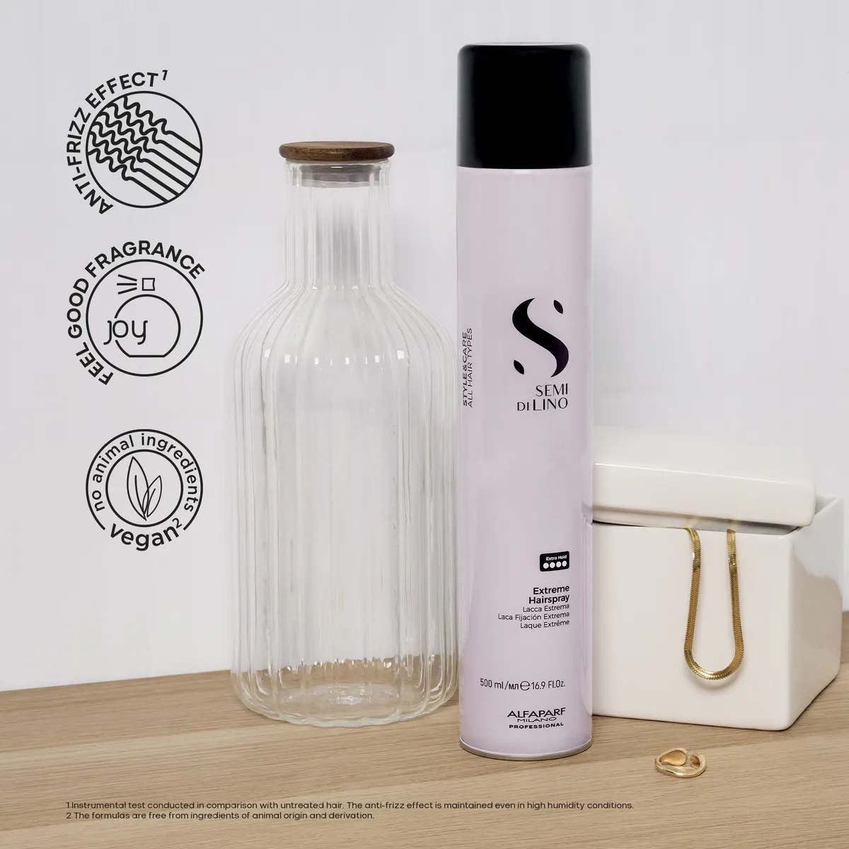 Alfaparf Milano Semi di Lino Style & Care Extreme Hairspray 500ml, view 5
